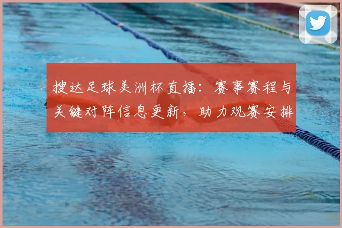 搜达足球美洲杯直播：赛事赛程与关键对阵信息更新，助力观赛安排与战术关注